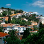 A view of houses in one of the prince's Islands in Istanbul for the Cheap Hotels in Istanbul post of the website